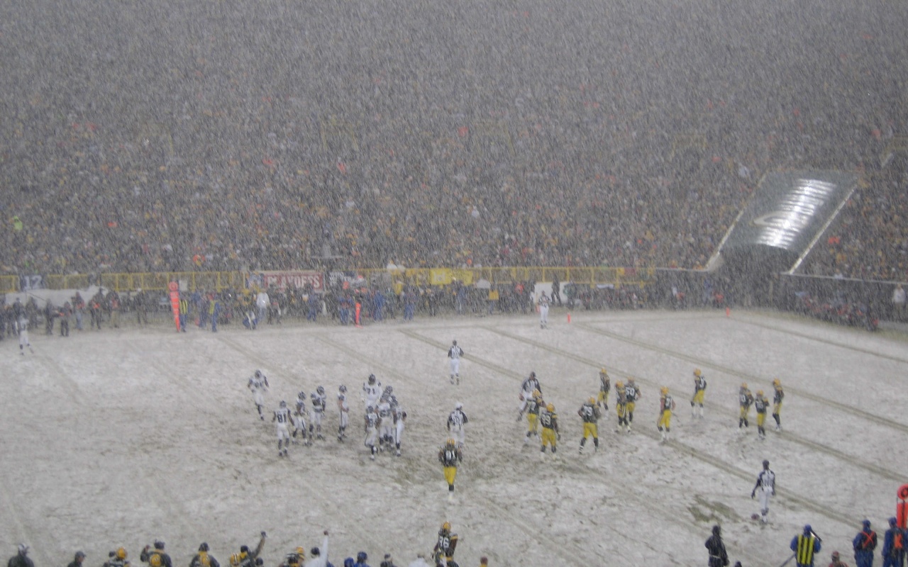 Vikings Vs Packers And Snow Blizzard