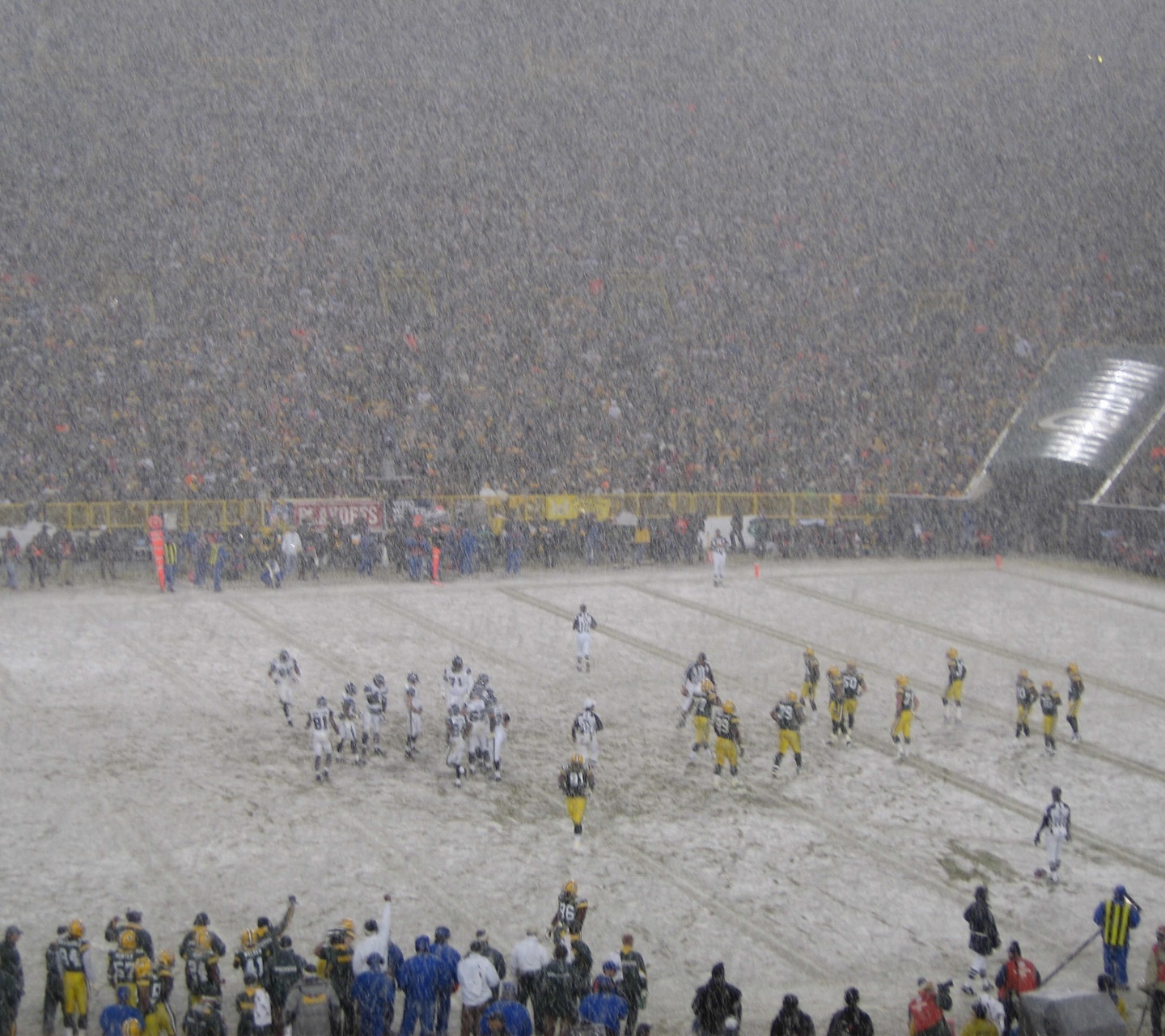 Vikings Vs Packers And Snow Blizzard