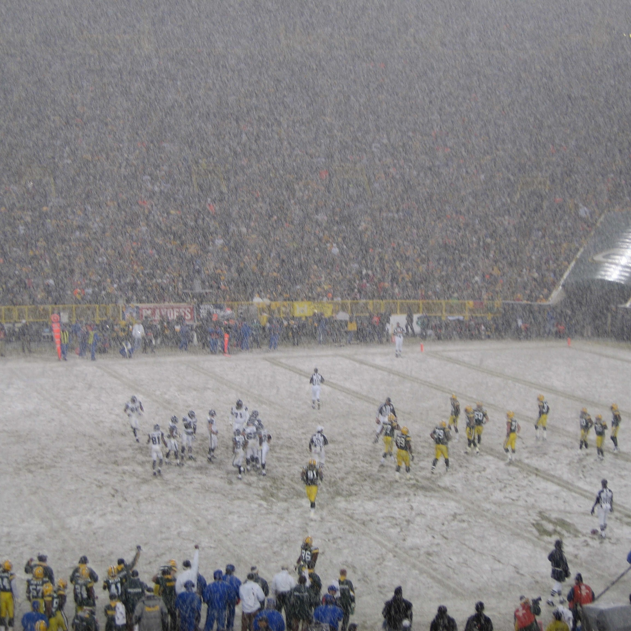 Vikings Vs Packers And Snow Blizzard