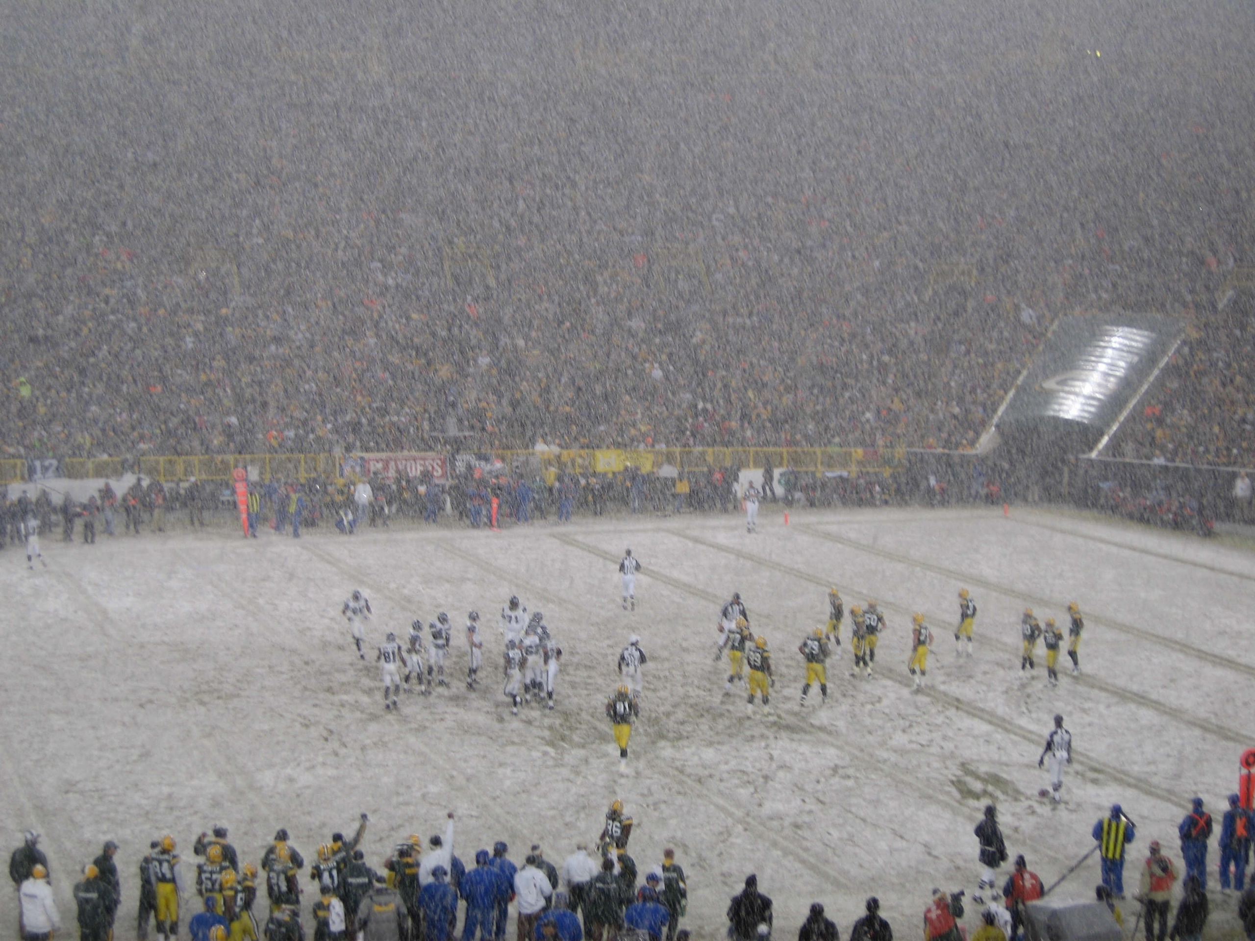 Vikings Vs Packers And Snow Blizzard