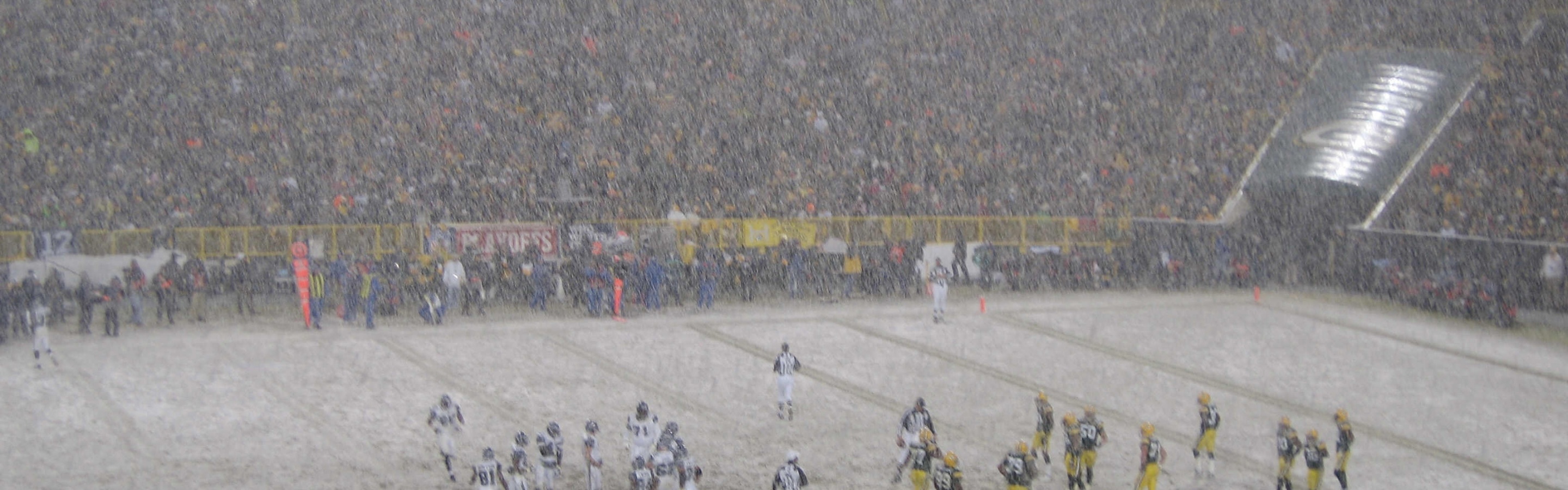 Vikings Vs Packers And Snow Blizzard