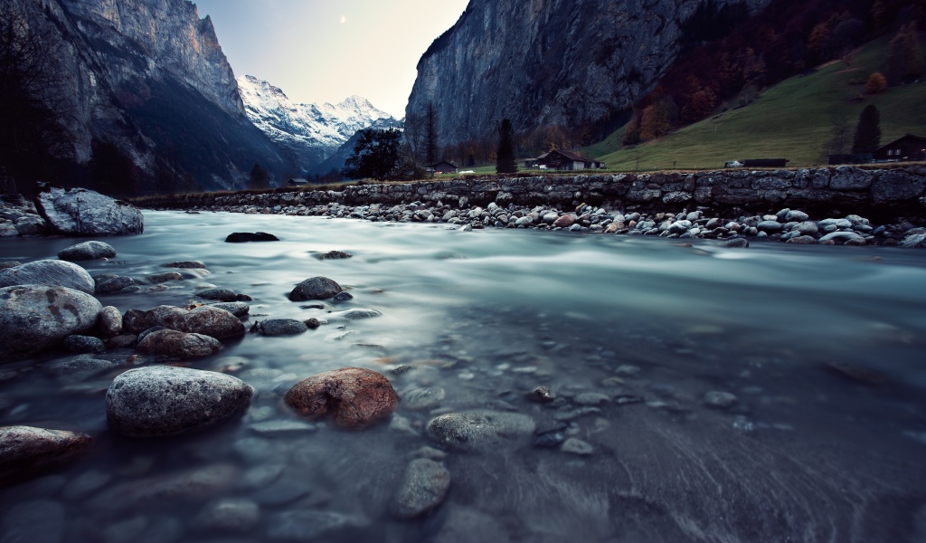 Village Lauterbrunnen In Switzerland