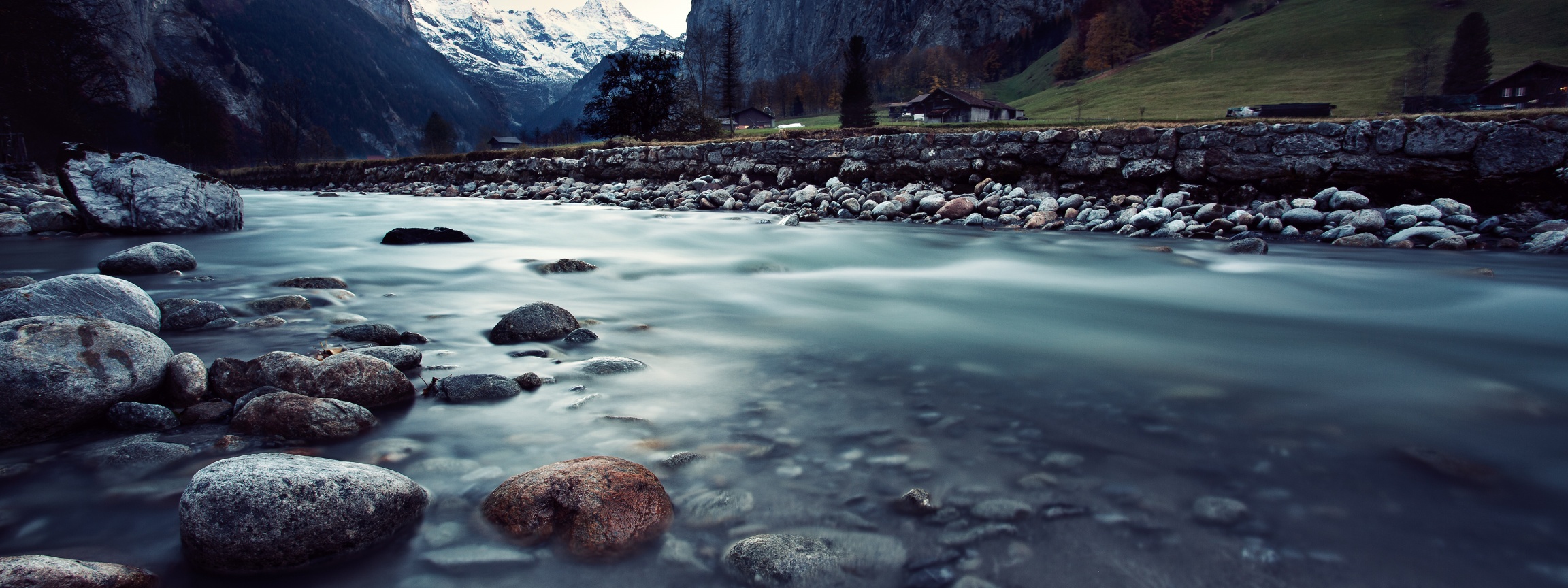 Village Lauterbrunnen In Switzerland