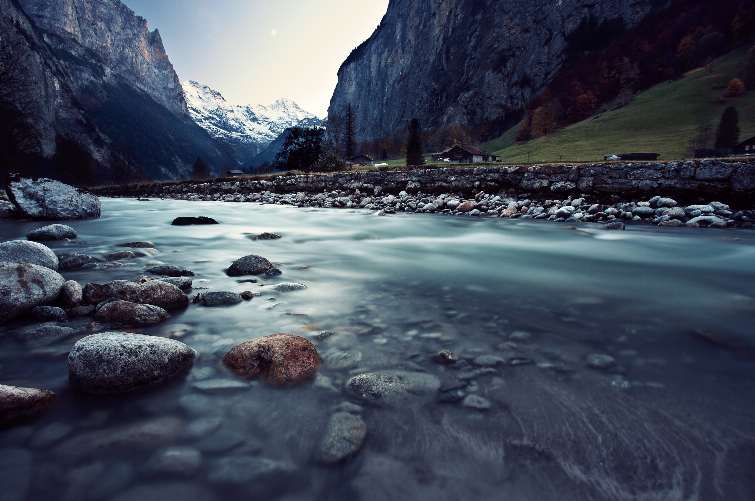 Village Lauterbrunnen In Switzerland