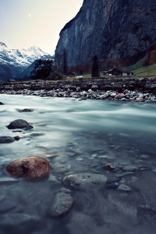 Village Lauterbrunnen In Switzerland