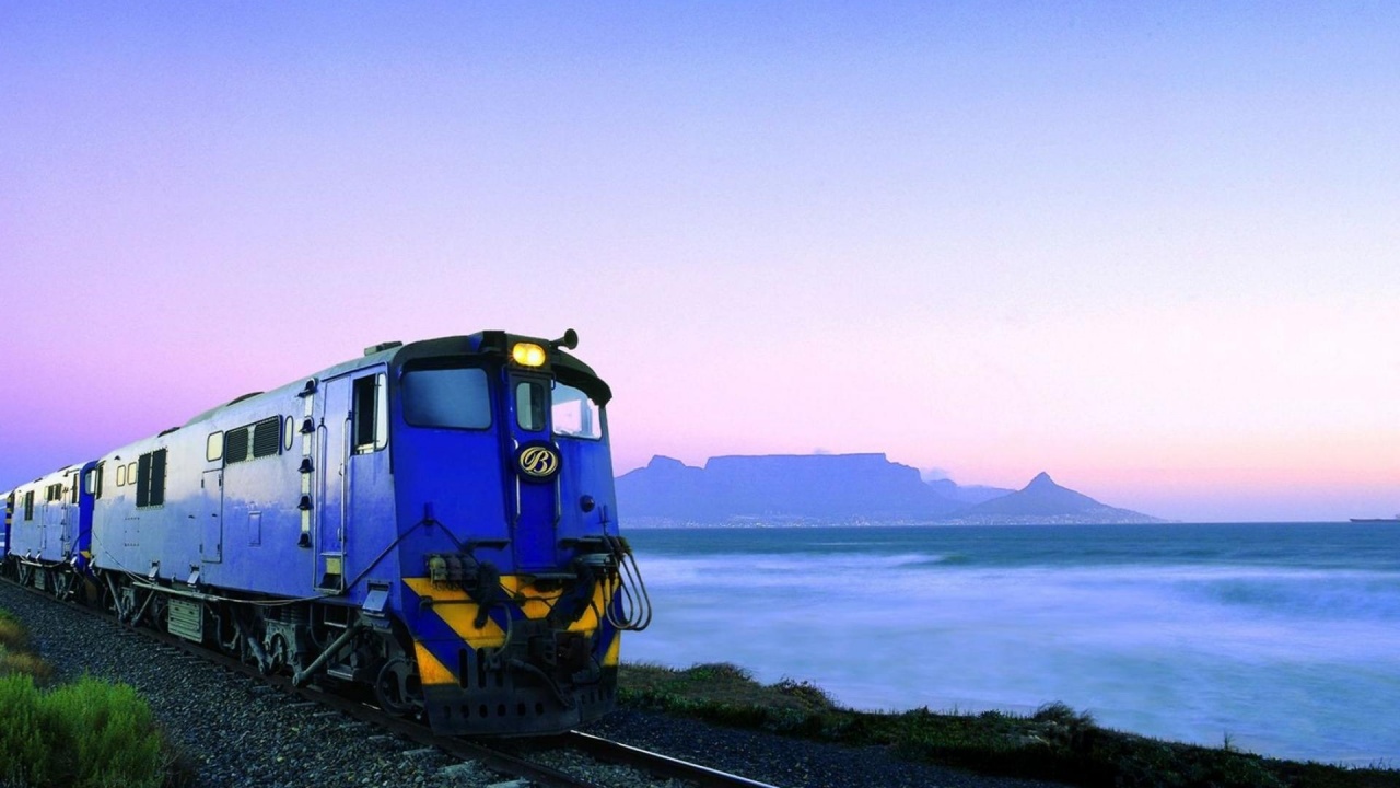 Volcano Seashore Train Tracks Natural Landscapes