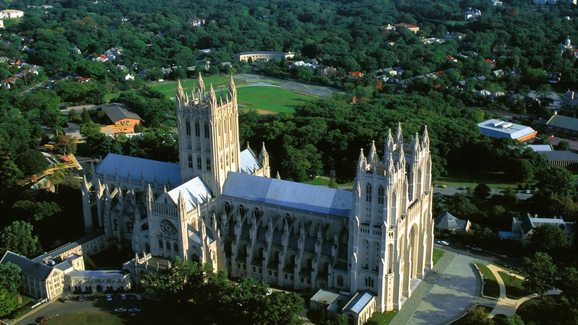 Washington National Cathedral Usa Landscape