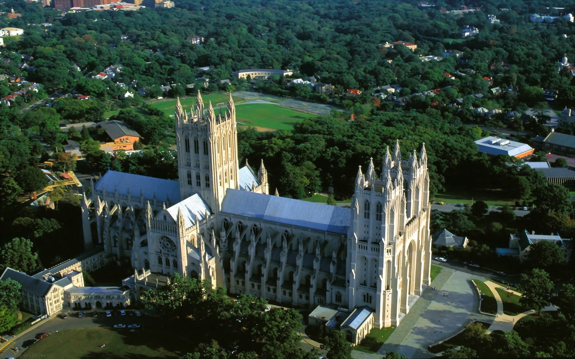 Washington National Cathedral Usa Landscape