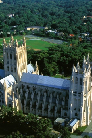 Washington National Cathedral Usa Landscape