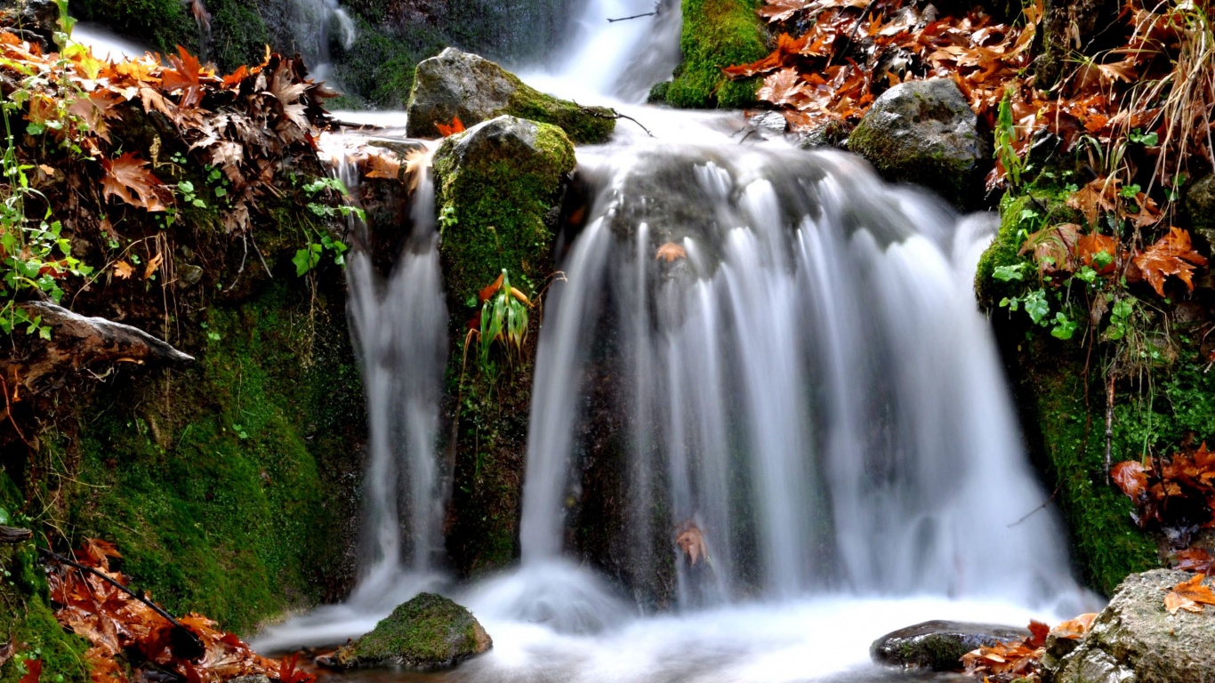 Waterfalls Thessaly Greece Nature Landscapes