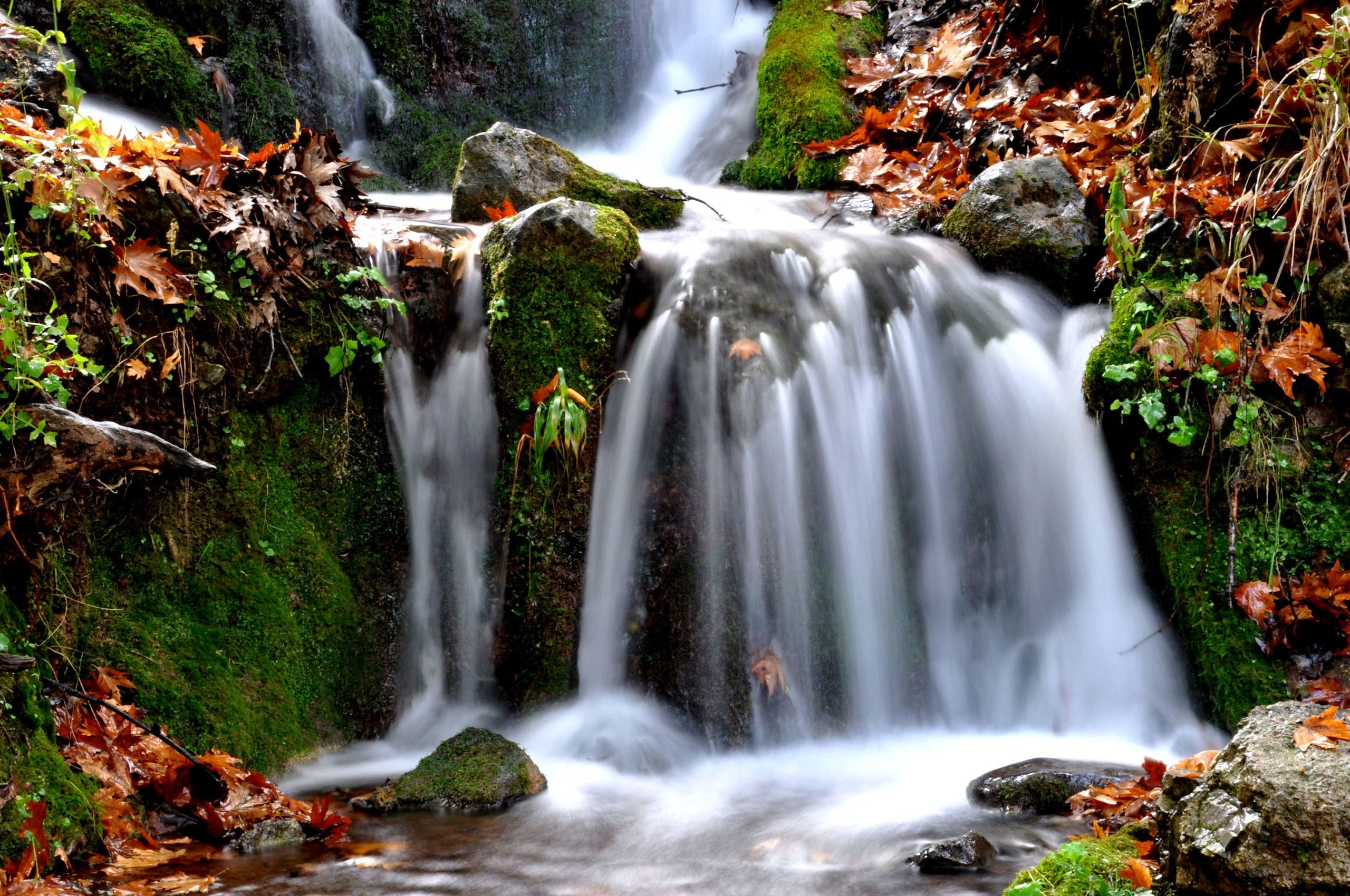 Waterfalls Thessaly Greece Nature Landscapes