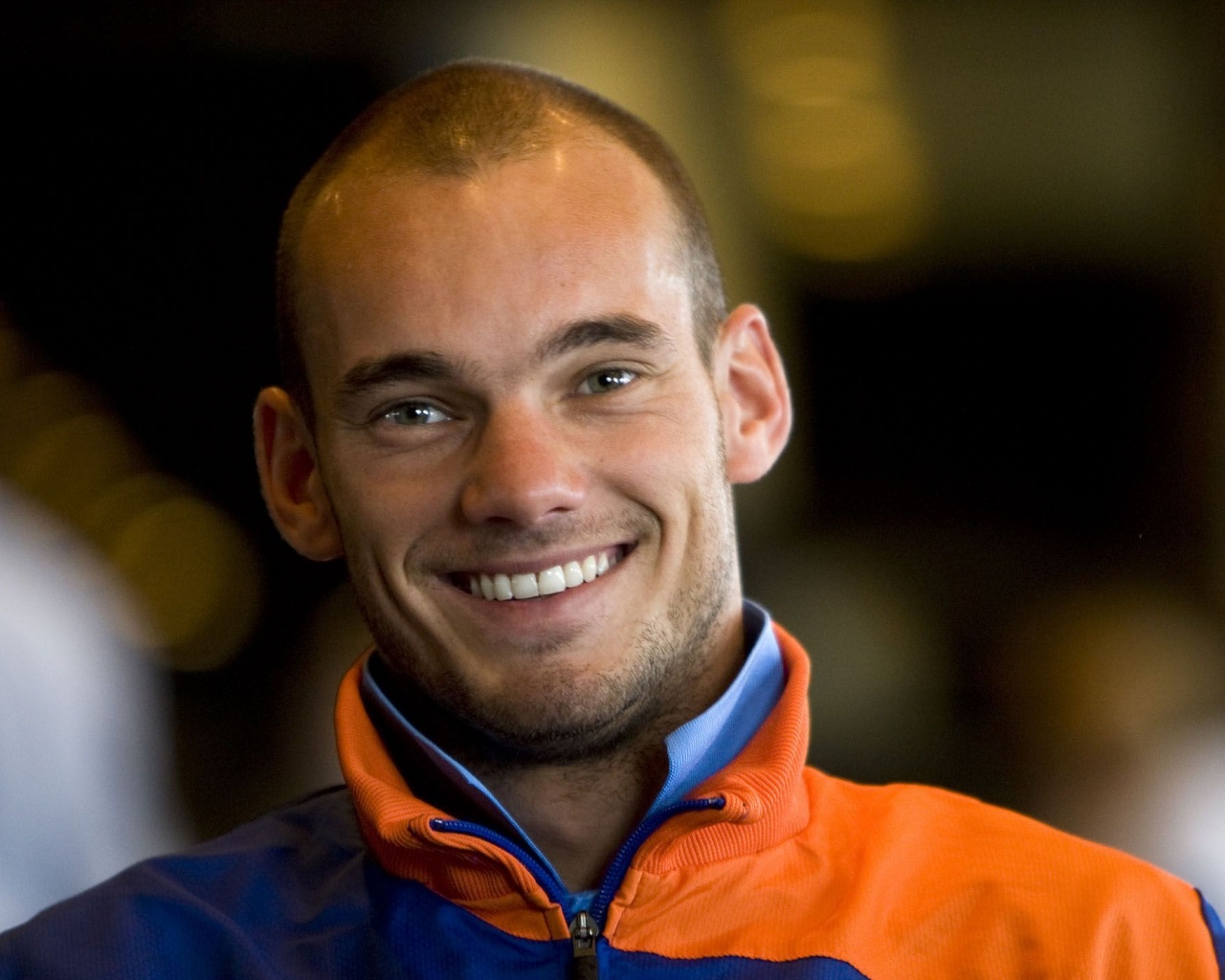 Wesley Sneijder Dutch Football Athlete Smile