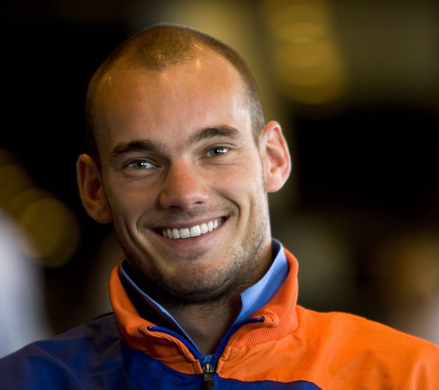 Wesley Sneijder Dutch Football Athlete Smile