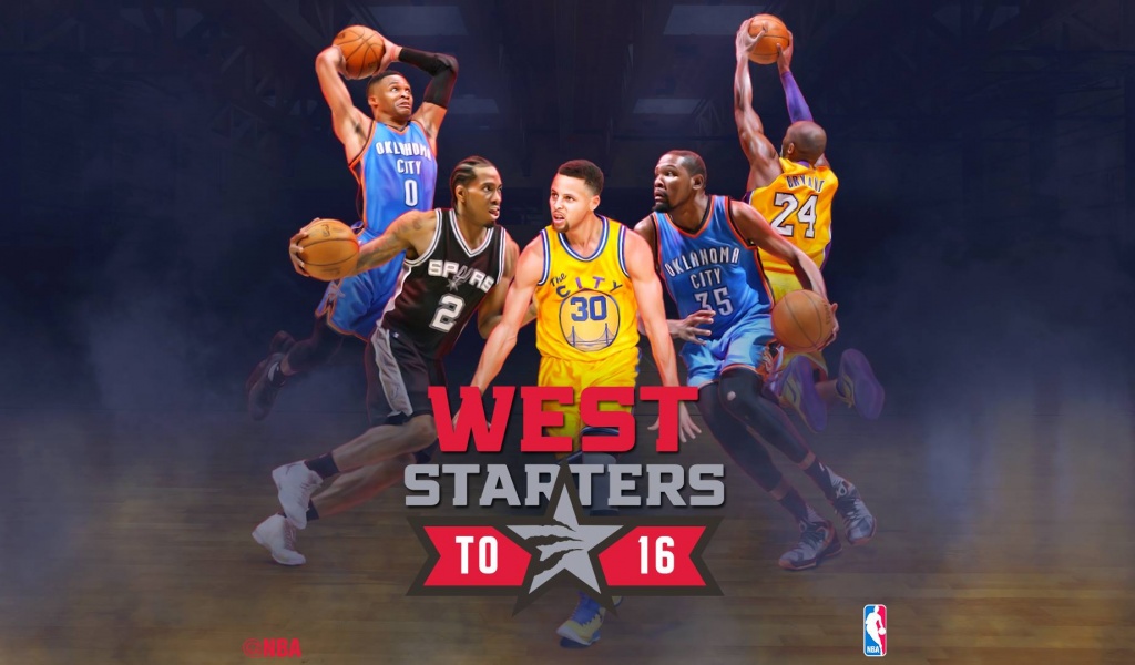 West 2016 NBA All Star Starters