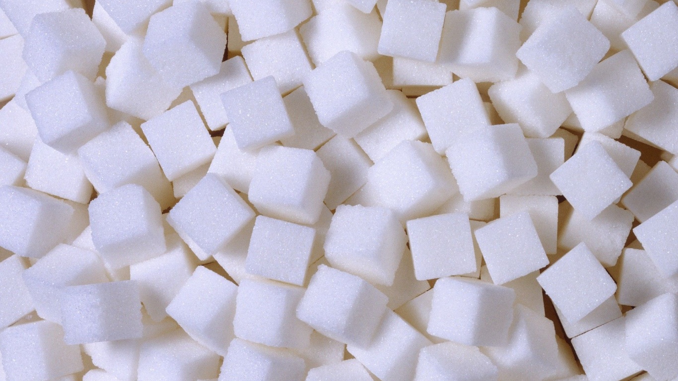 White Food Sugar Cubes