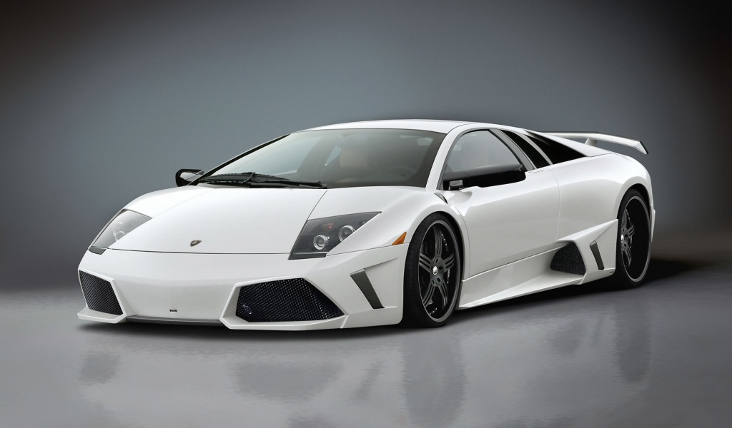 White Lamborghini Murcielago