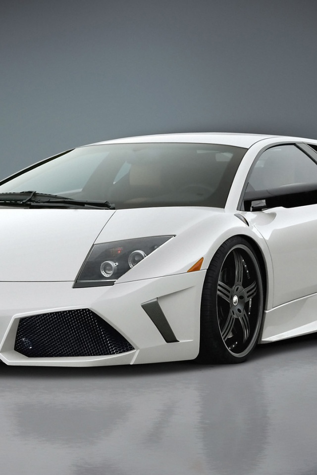 White Lamborghini Murcielago