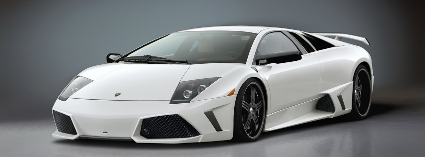 White Lamborghini Murcielago