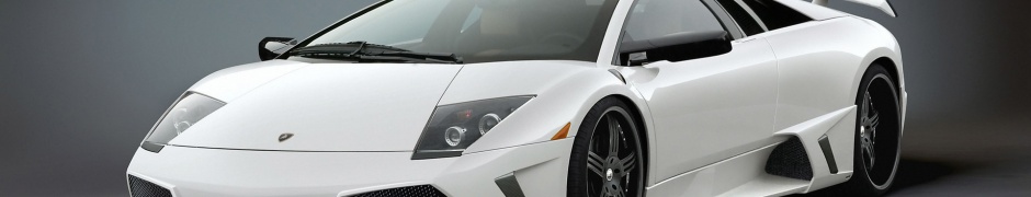 White Lamborghini Murcielago