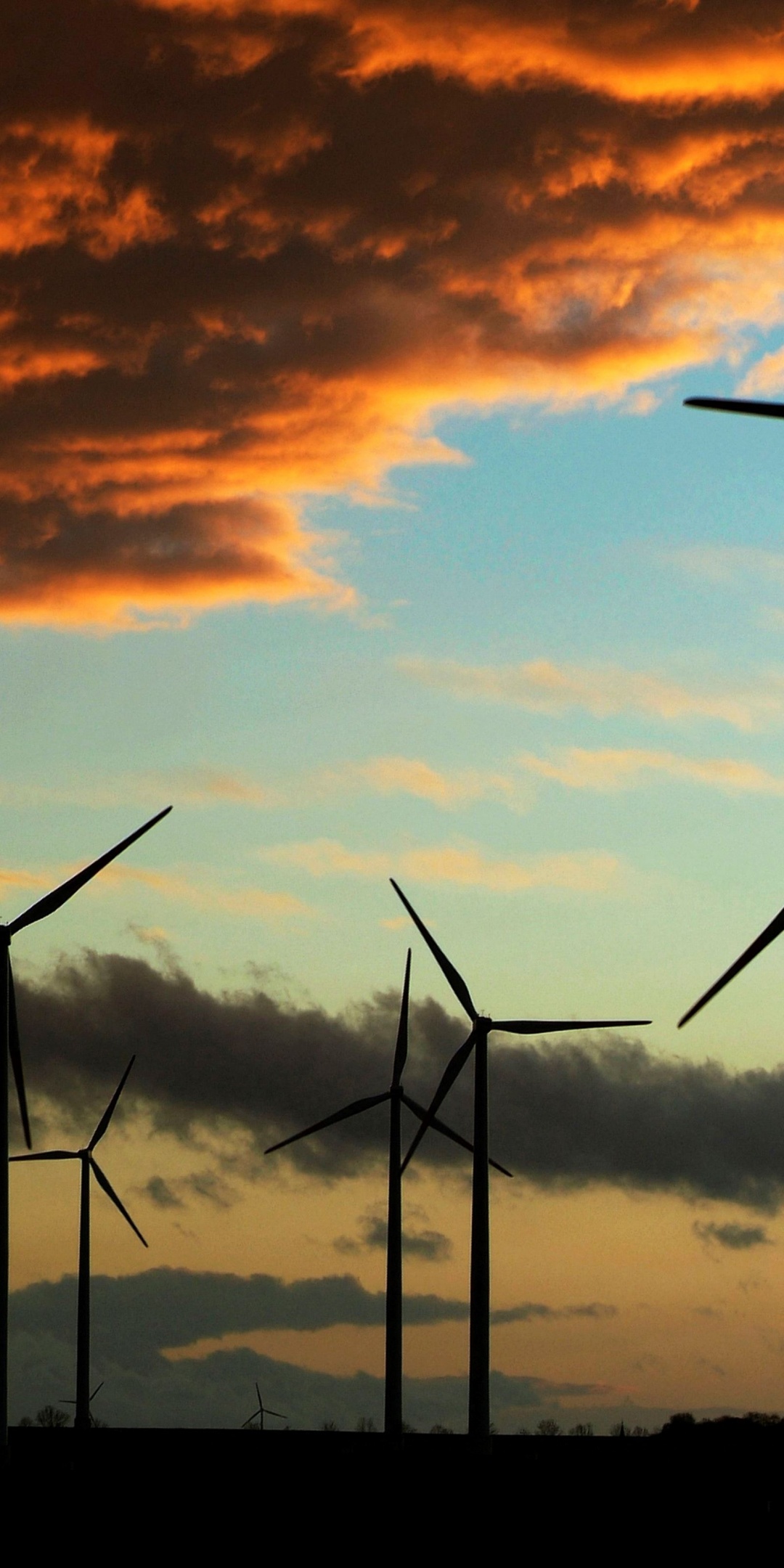 Windmill Engine In The Evening