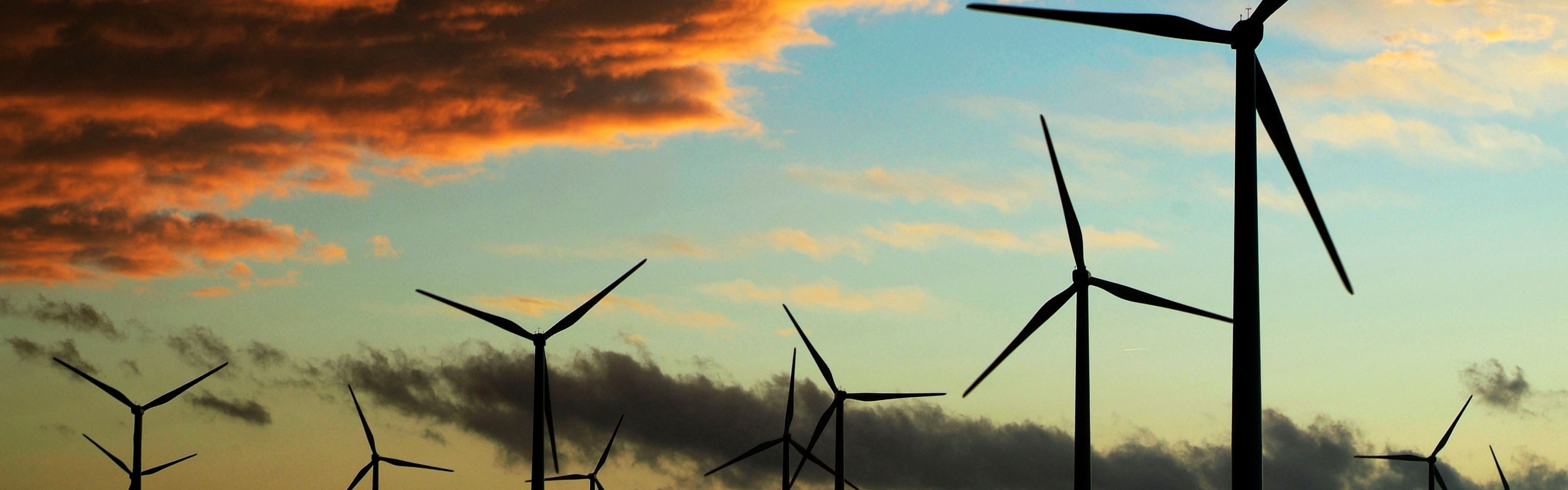 Windmill Engine In The Evening