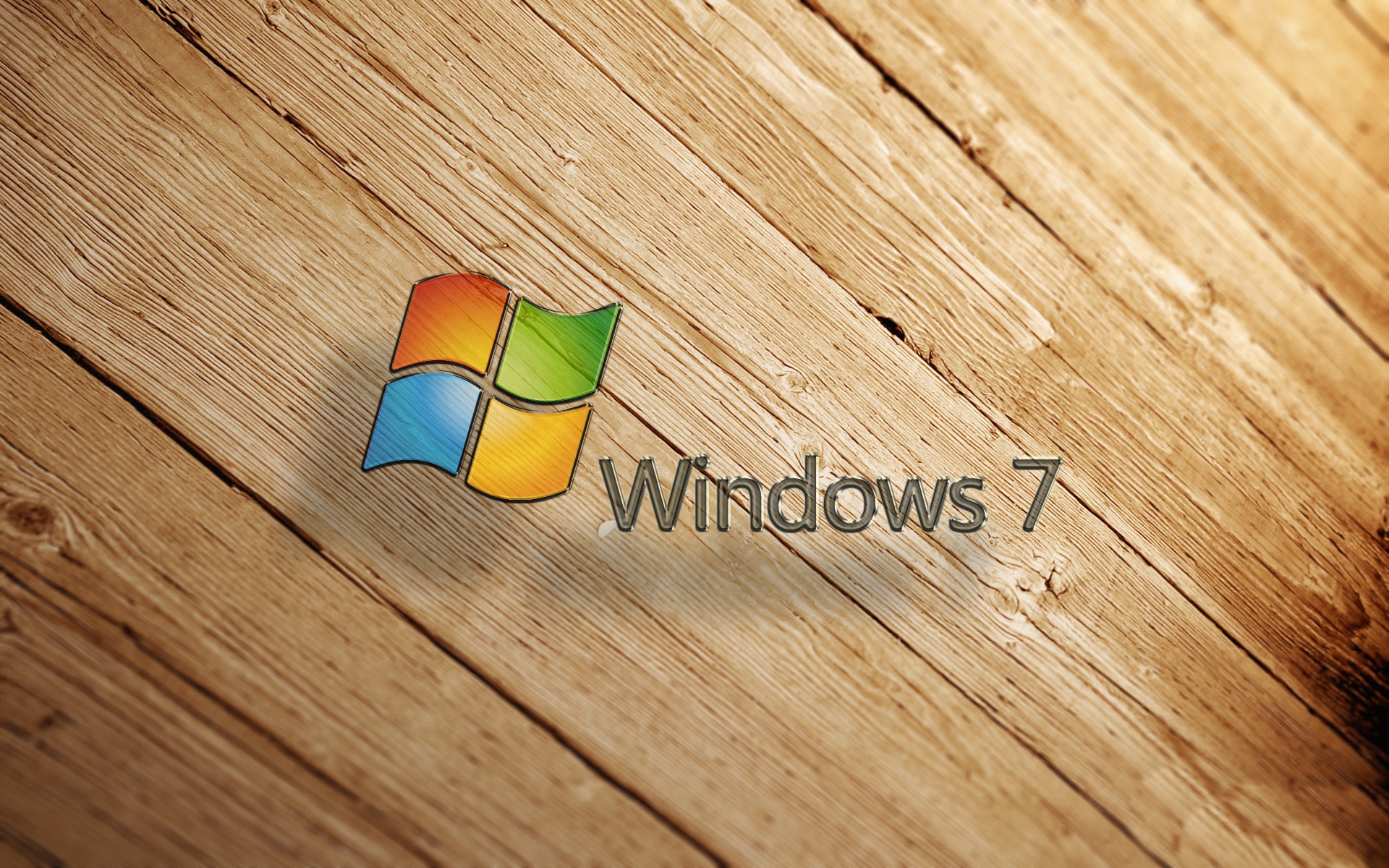 Windows 7 Wood Computer