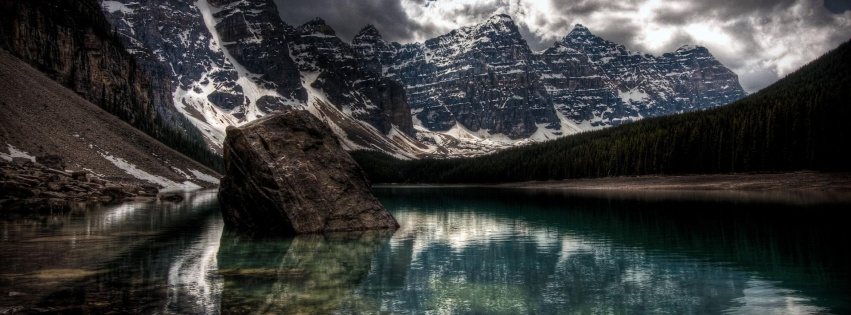 Winter Moraine Lake Canada Natural Landscapes1