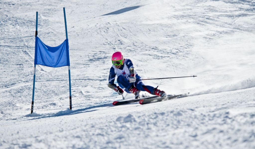 Winter Mountains Skiing