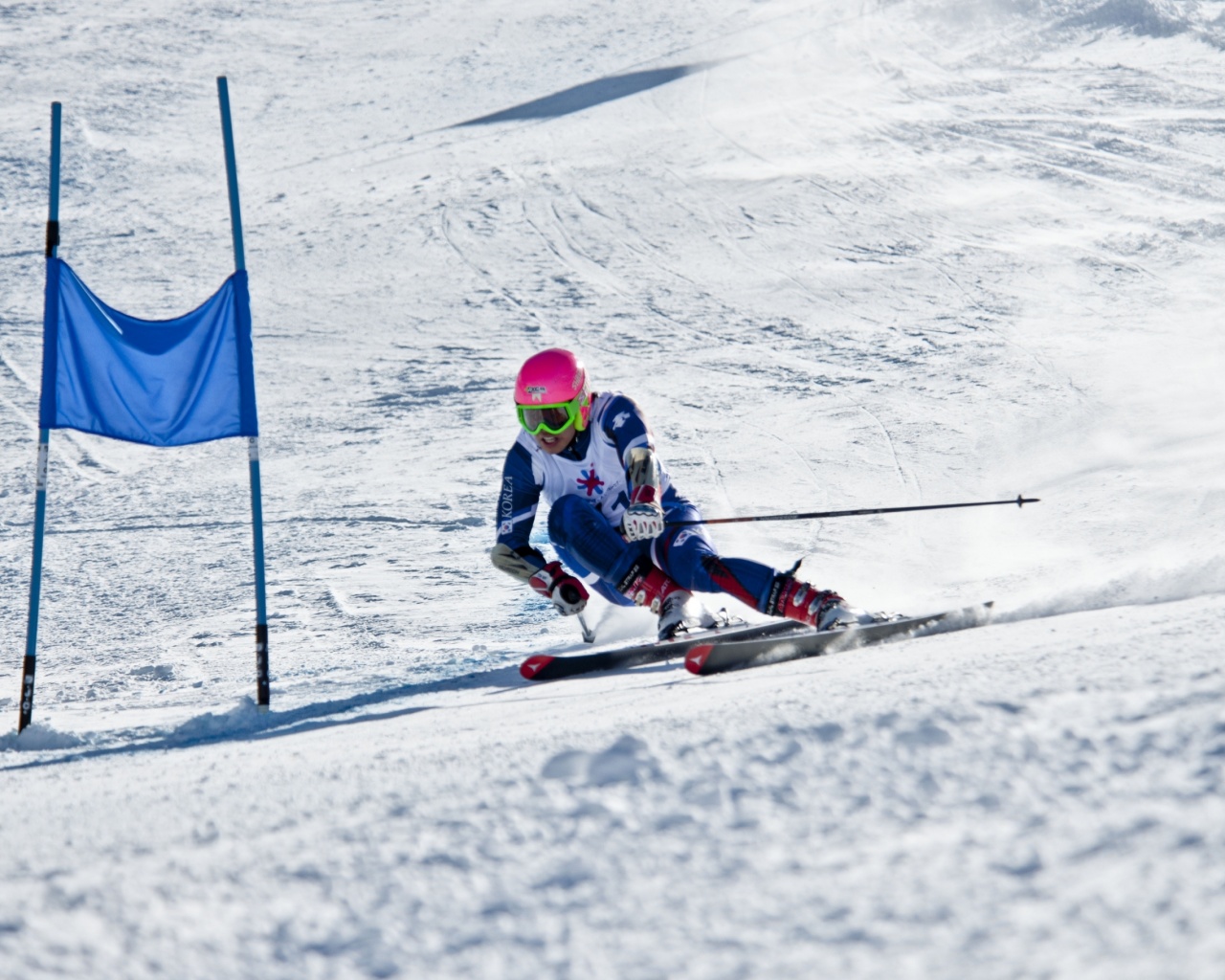 Winter Mountains Skiing