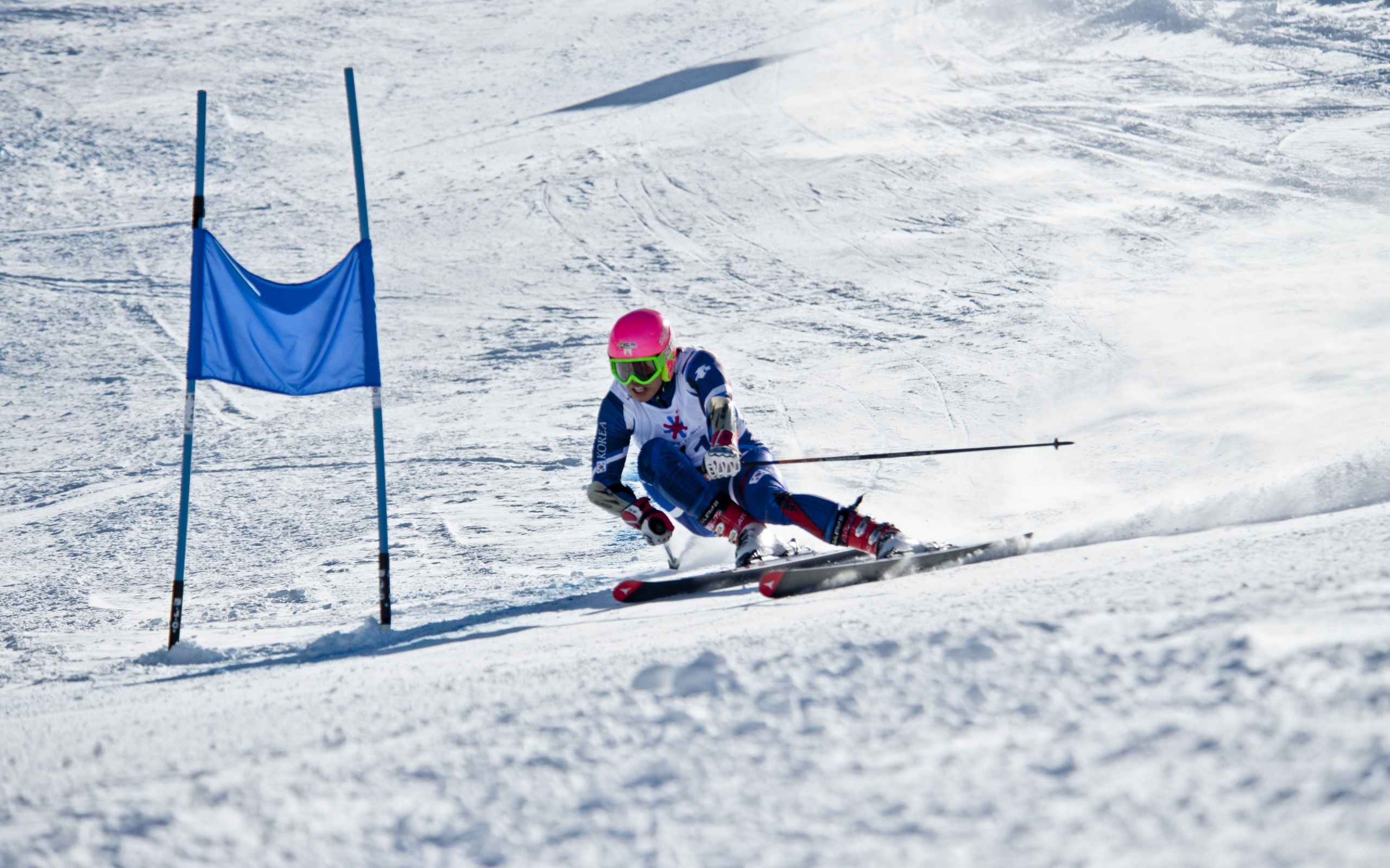 Winter Mountains Skiing