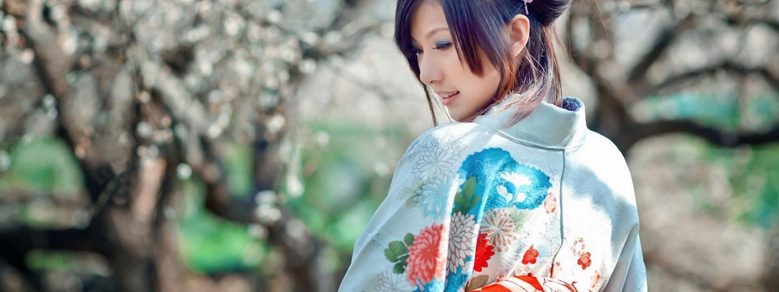 Women Japan Cherry Blossoms Dress Sakura Japanese Kimono Asians