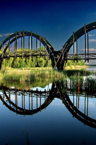 Wooden Bridge Balaton Zala County Hungary