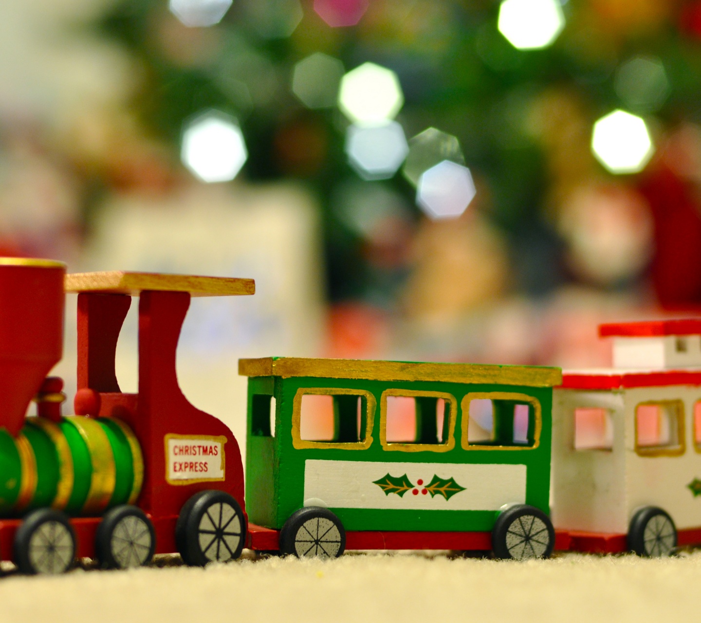 Wooden Christmas Train