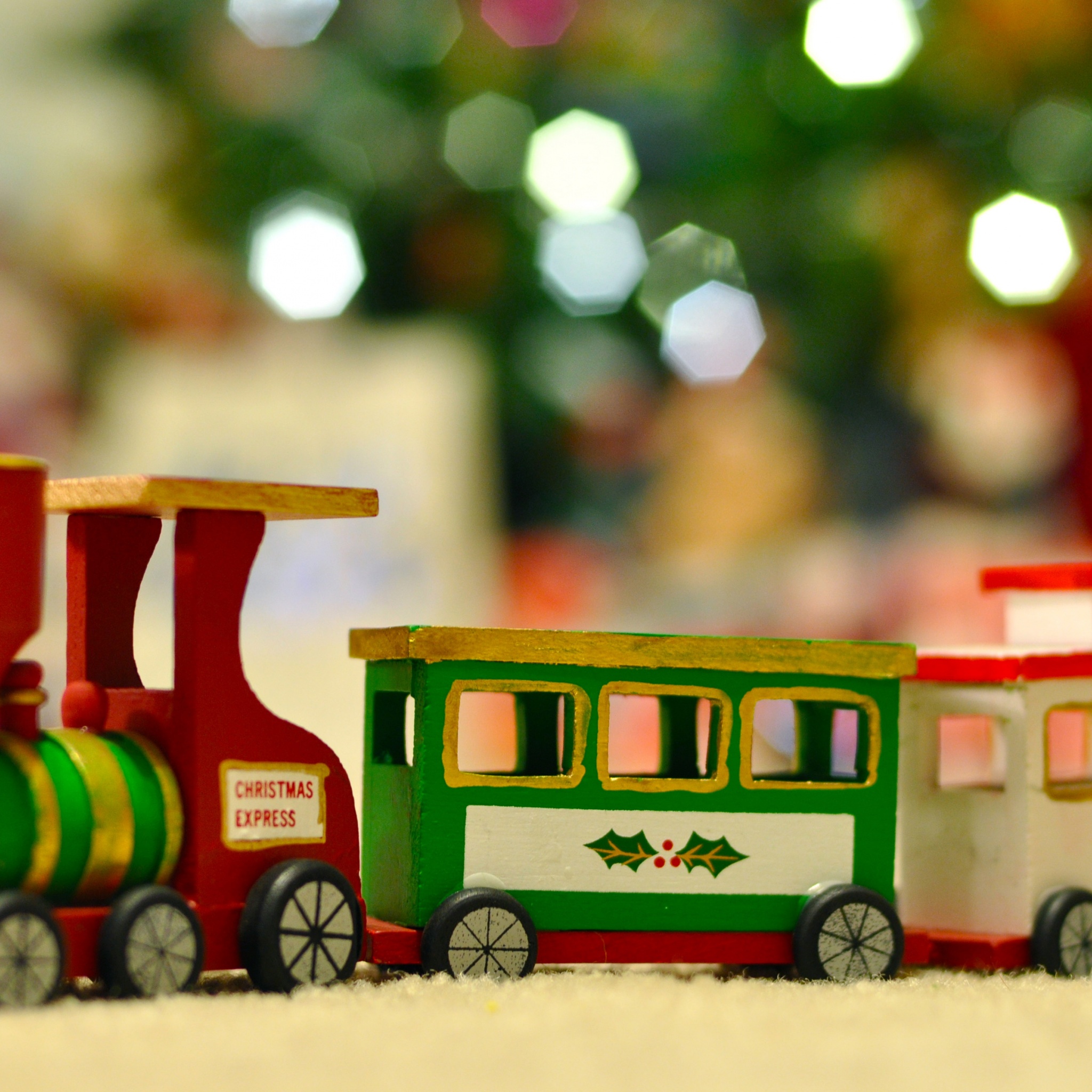 Wooden Christmas Train