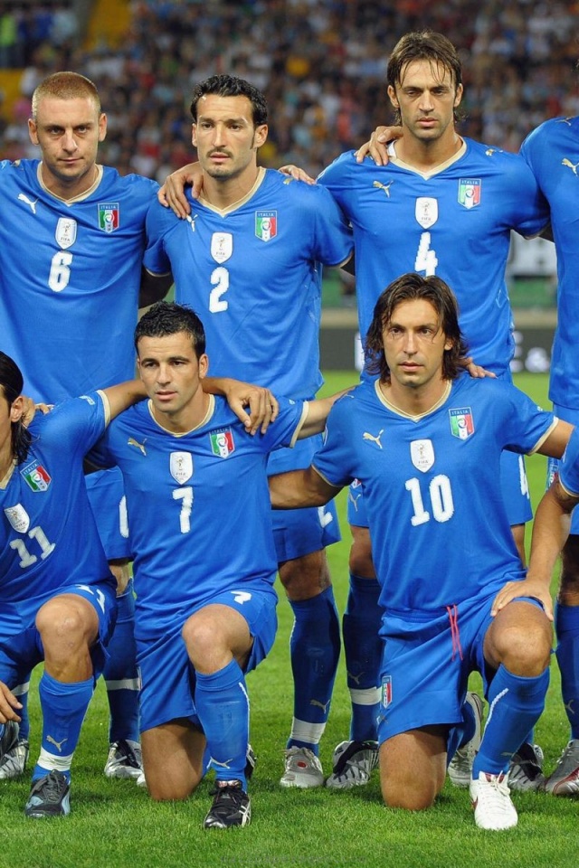 World Cup Italy National Football Team Blue Jersey