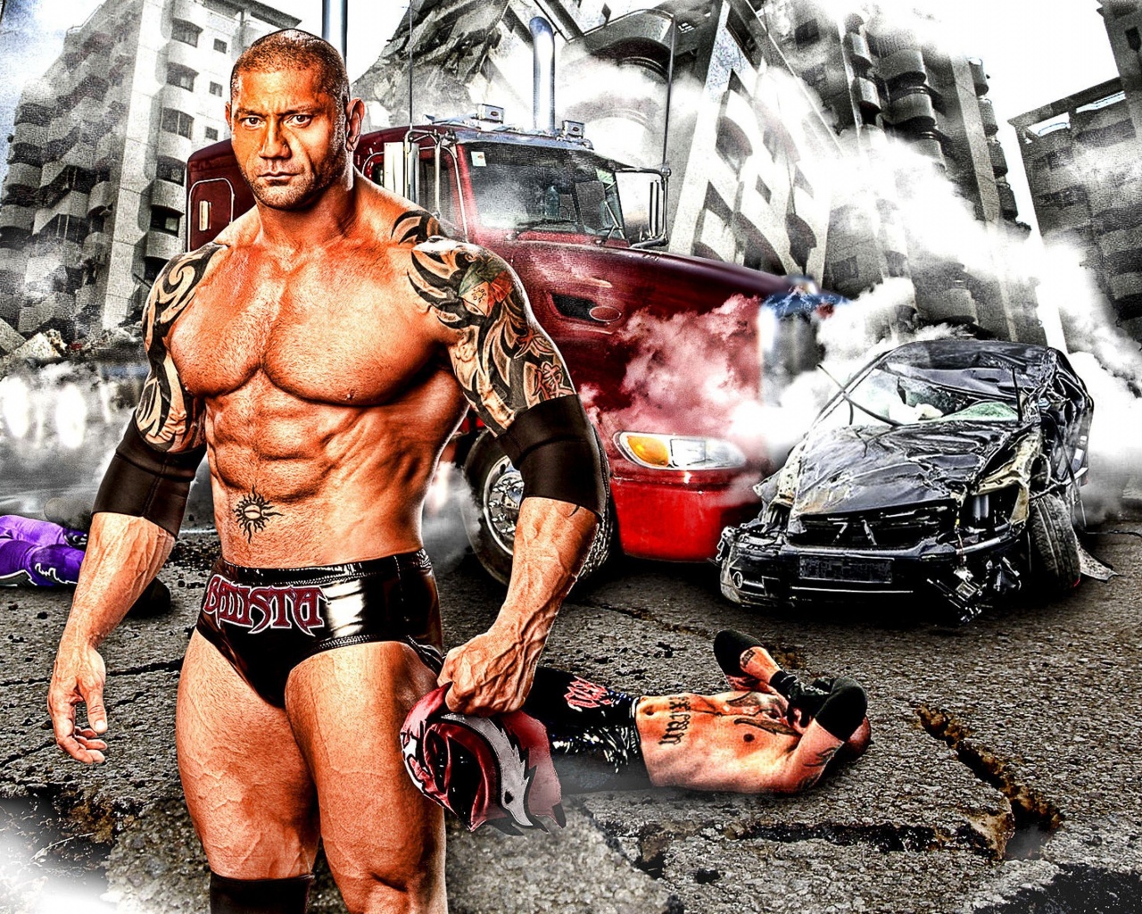 Wwe Villainous Enforcer Dave Batista