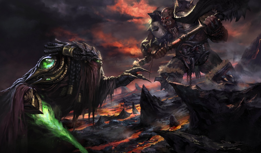 Zeratul Vs Orc - Artwork