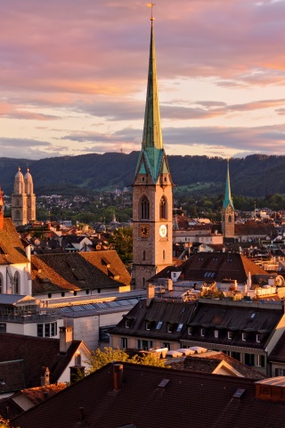 Zurich Switzerland Roofs Buildings